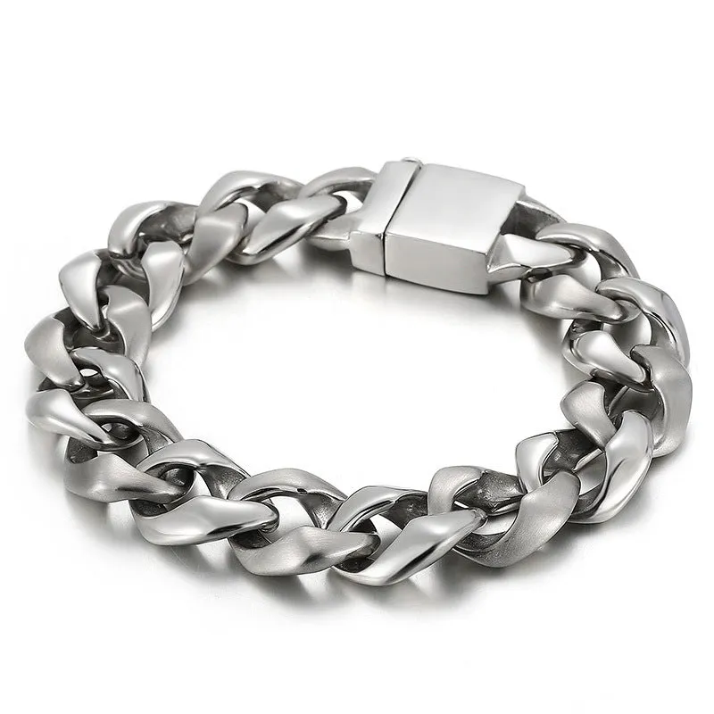 Titanium Steel Men's Bracelet - Urban Hip-hop Punk Style