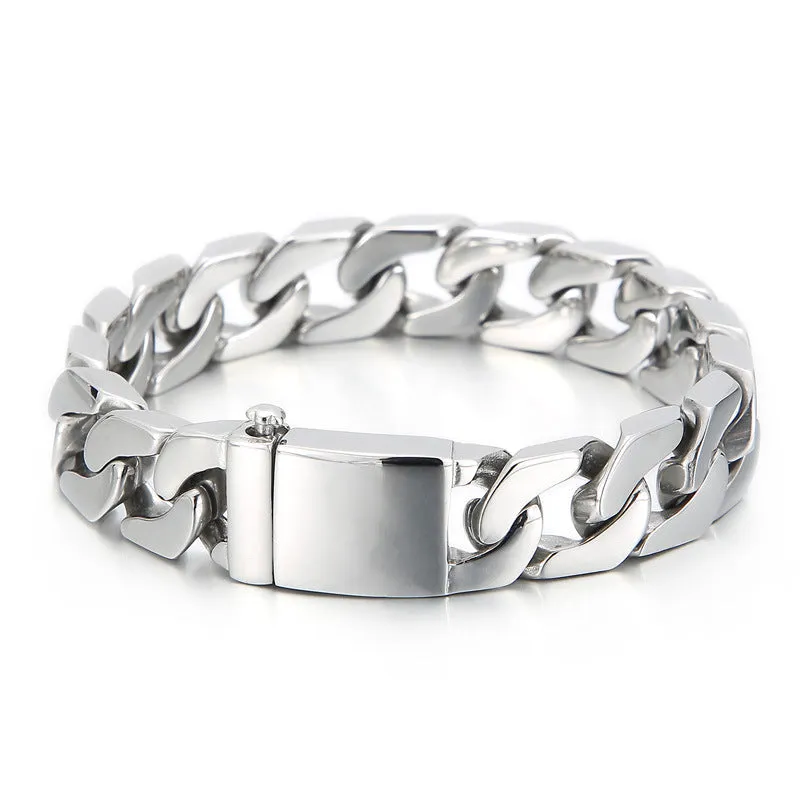 Titanium Steel Men's Bracelet - Urban Hip-hop Punk Style