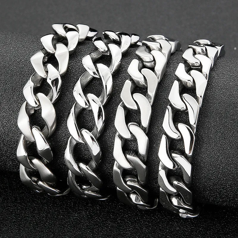 Titanium Steel Men's Bracelet - Urban Hip-hop Punk Style