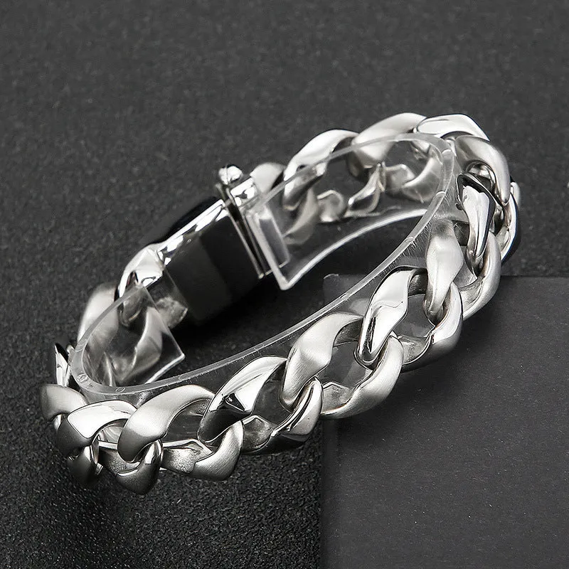 Titanium Steel Men's Bracelet - Urban Hip-hop Punk Style