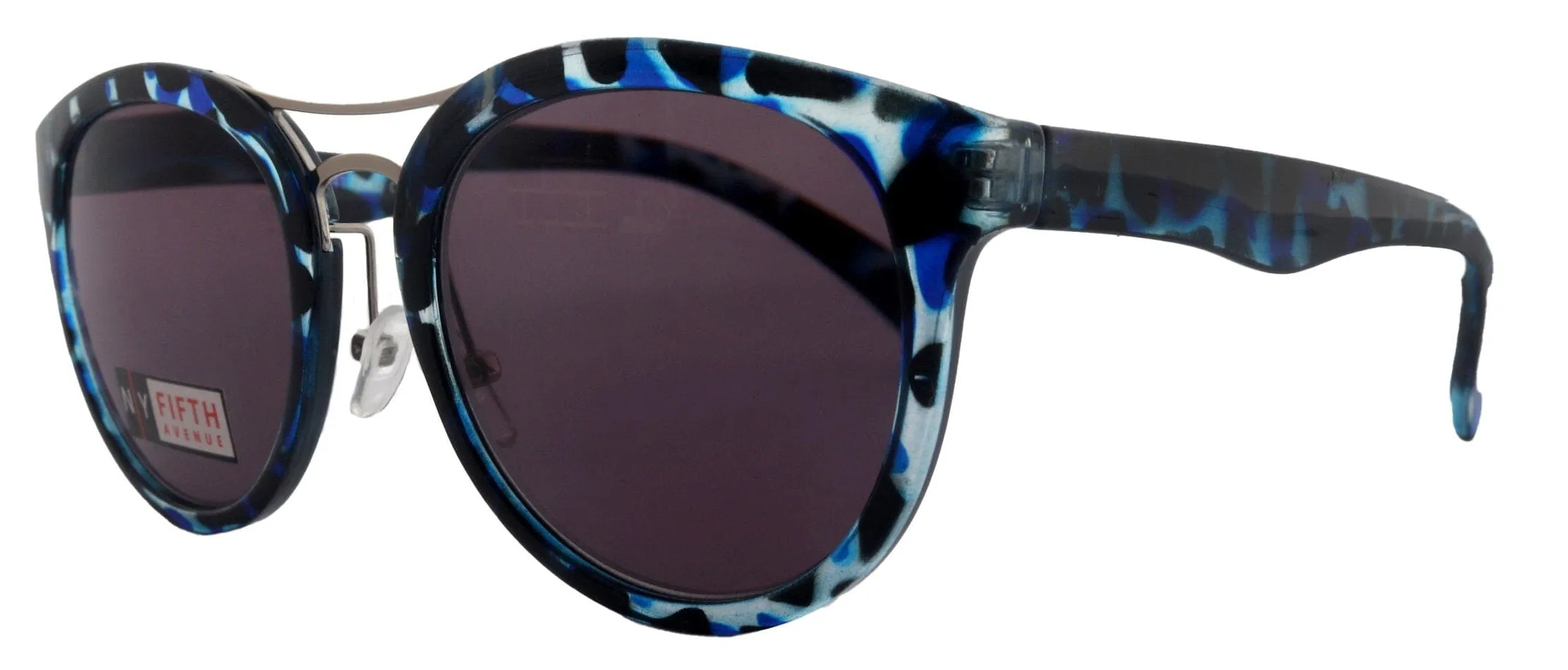 Valencia, High-End Line Bifocal (Clear On Top) Reading Sunglasses for Women OR Non-Bifocal Readers Sunglasses (Blue Tortoiseshell) NY Fifth Avenue