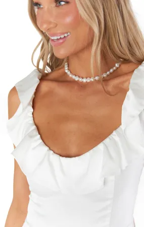 Vanessa Mooney The Lola Pearl Necklace ~ Ivory