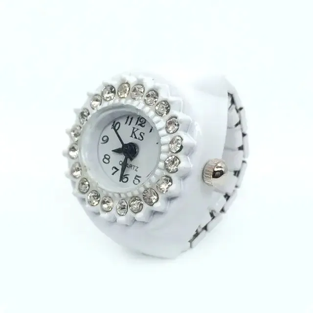 Vintage Punk Elastic Quartz Watch Ring