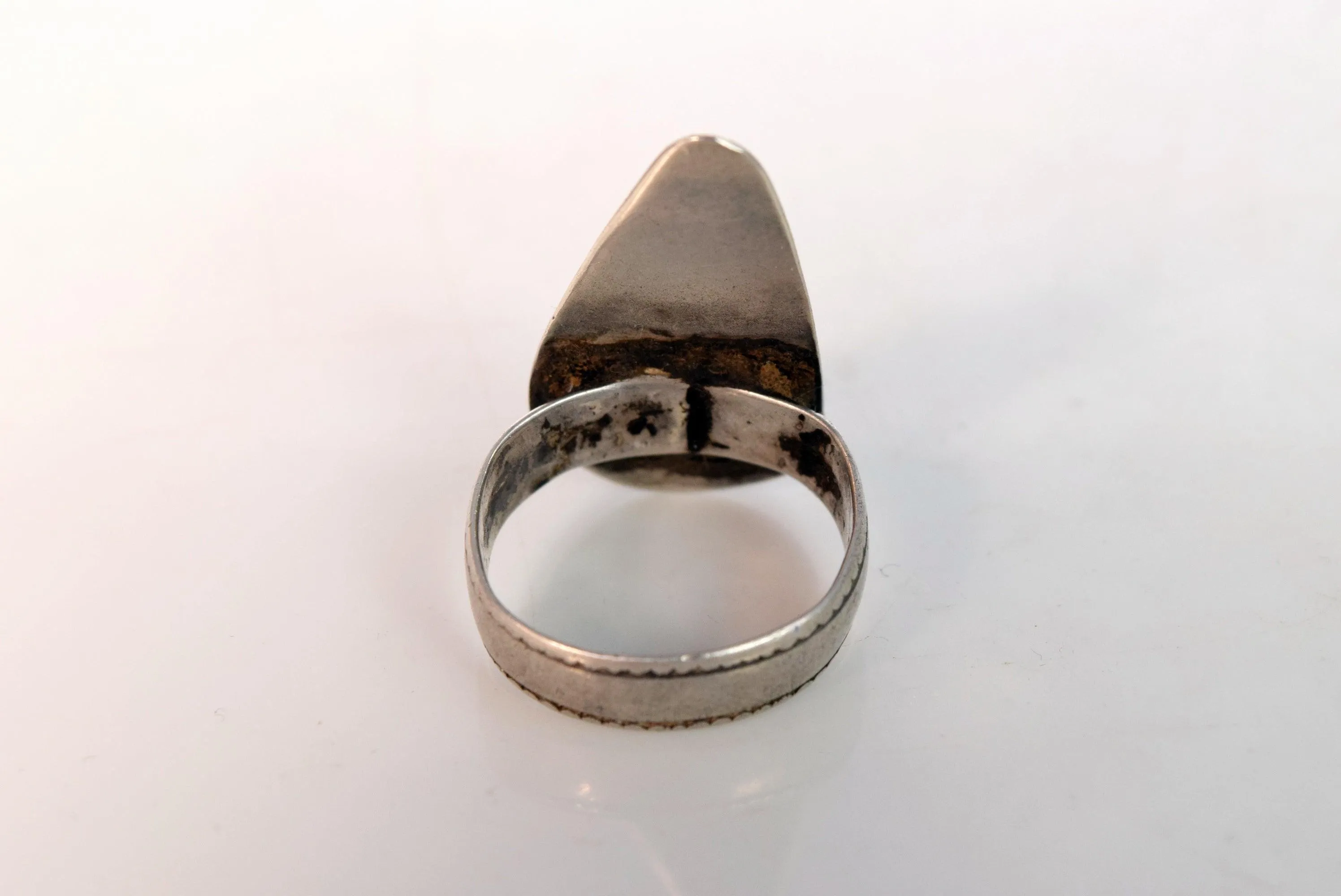 Vintage Silver Shahid Ring from Oman for Index Finger