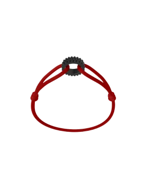 Wecord Carbon Regent Cord Bracelet - Red