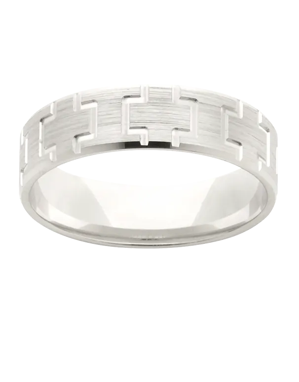 Wedding Band - Patterened Wedding Band - 781251