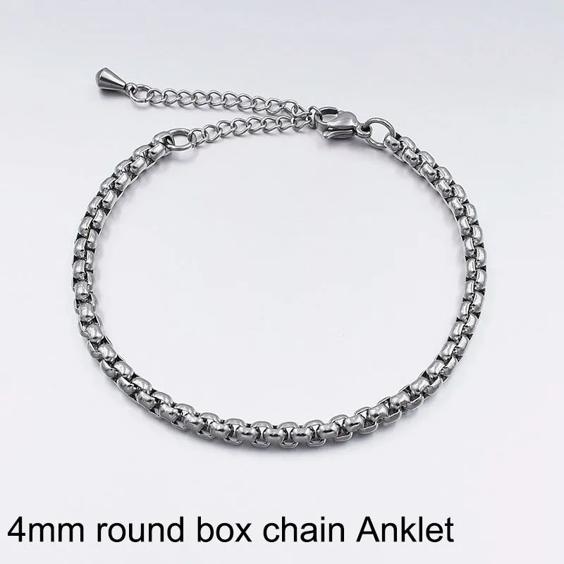 Women's Titanium Steel Chain Anklet