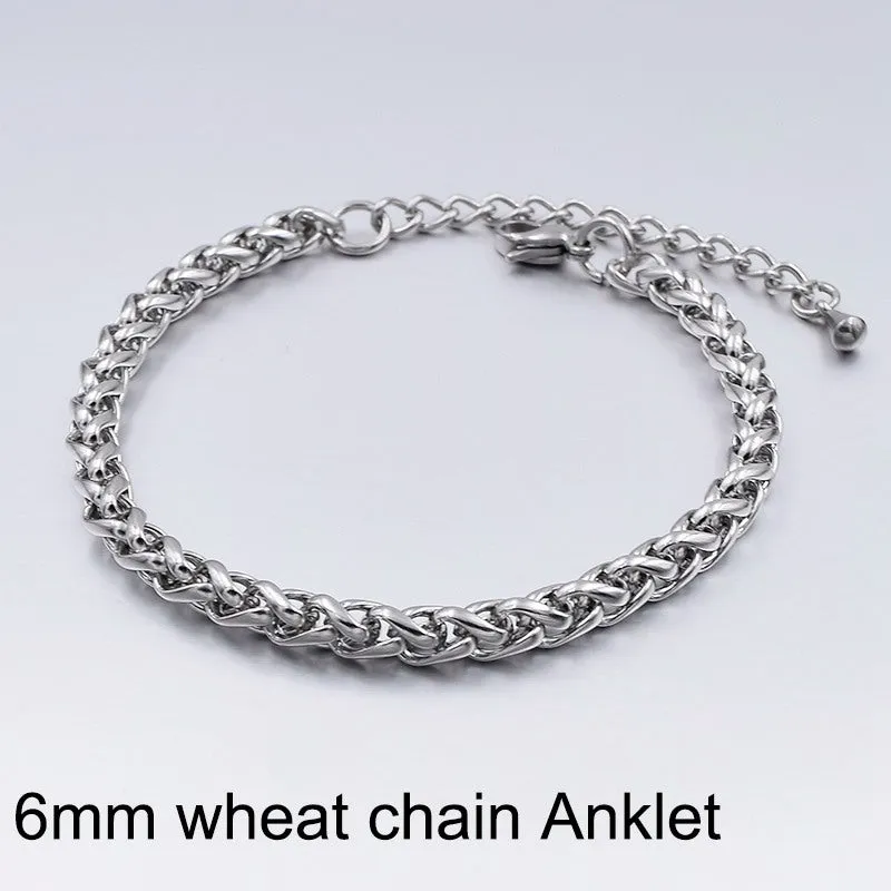 Women's Titanium Steel Chain Anklet