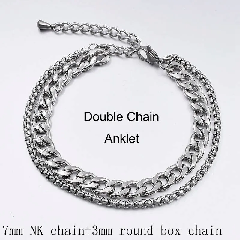 Women's Titanium Steel Chain Anklet