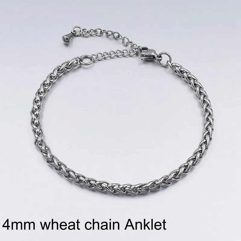 Women's Titanium Steel Chain Anklet